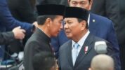 Menteri Pertahanan Prabowo Subianto dan Presiden RI Joko Widodo