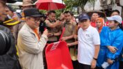 Ketua Palang Merah Indonesia, Jusuf Kalla Bersama Gubernur DKI Jakarta, Pramono Anung Saat Kerja Bakti Massal Mencegah Banjir